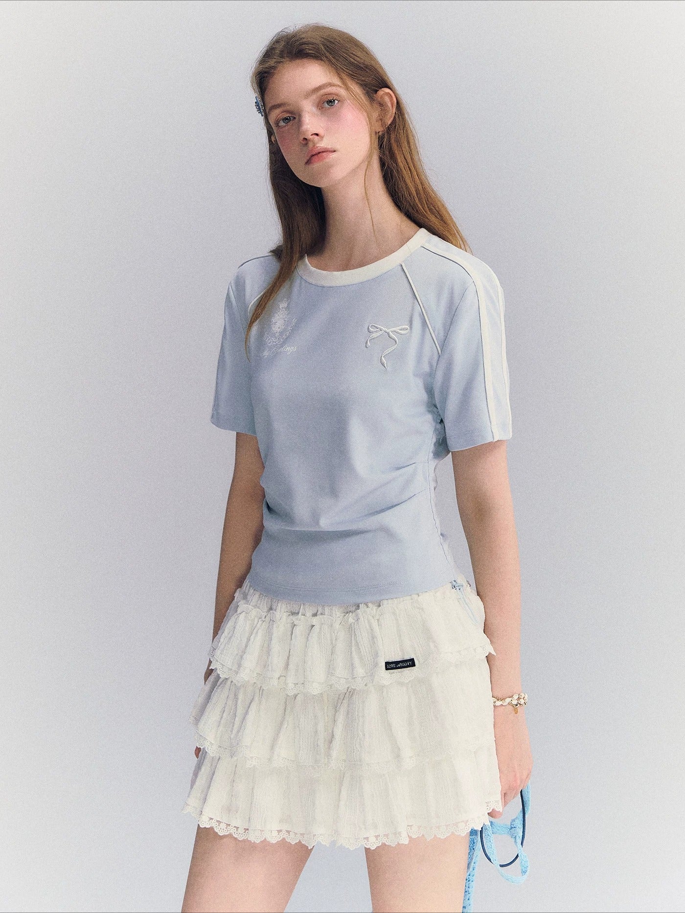 Contrast Drawstring Tee