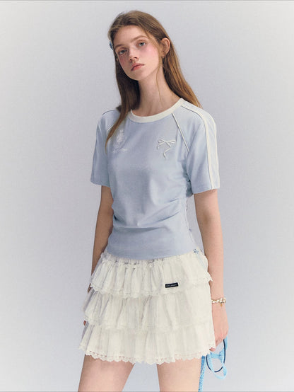 Contrast Drawstring Tee