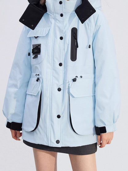 Windproof Hooded Down Jacket