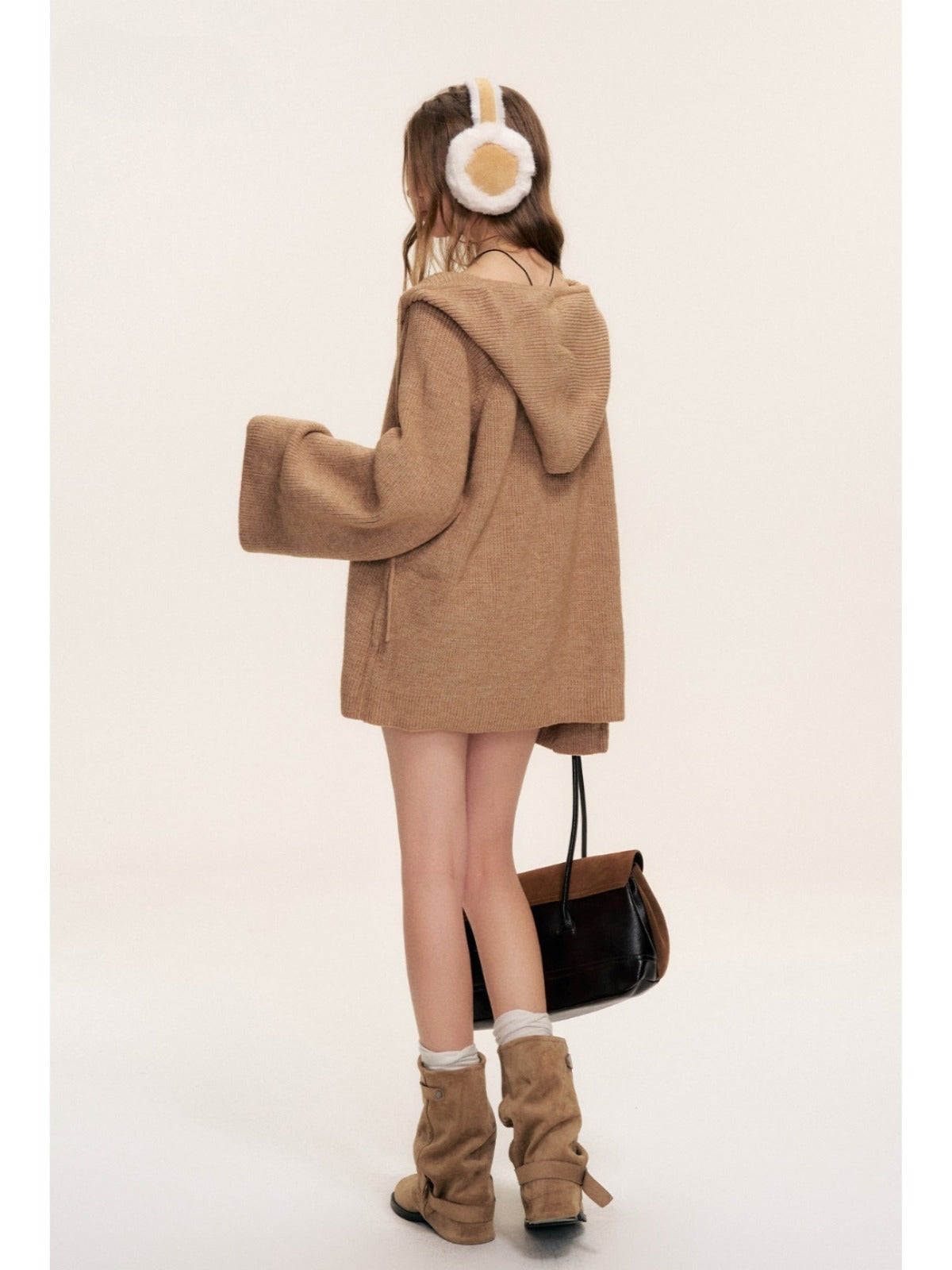 Halter Hooded &amp; Three Piece Knit Set