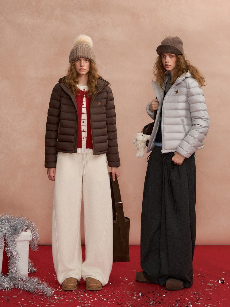 Lace Hood Down Puffer