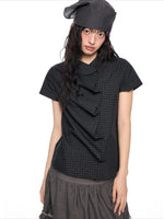 Plaid Ruffle Blouse