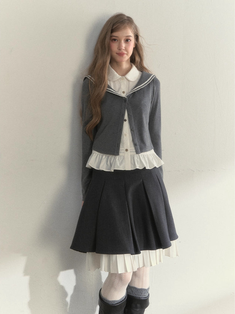 Sailor Two-Piece Knit Tee