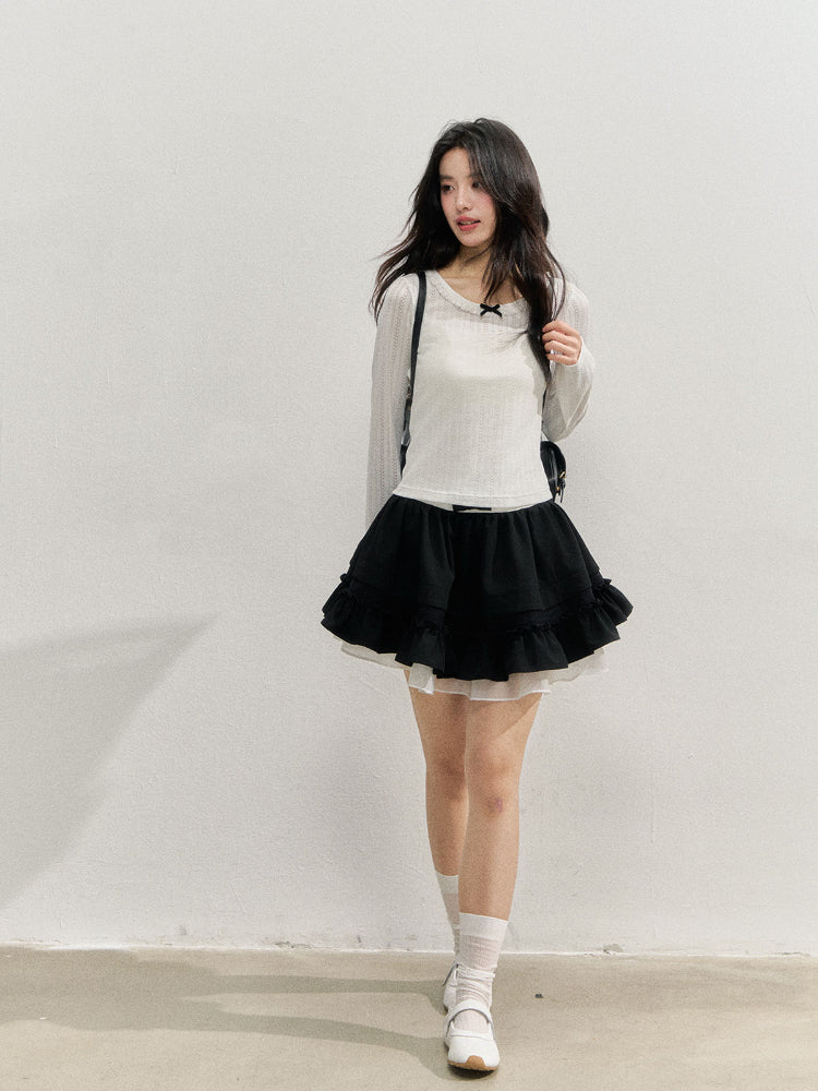 Textured Long-sleeve T-shirt Base Layer