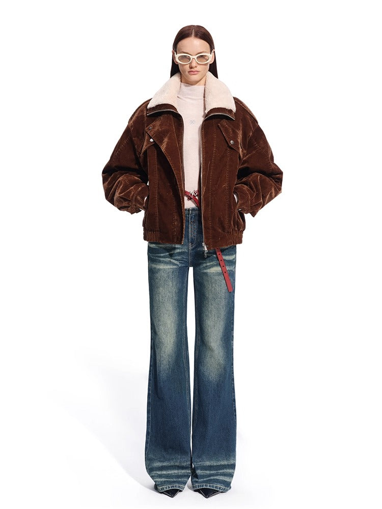 Ross Velvet-Wash Denim Jacket