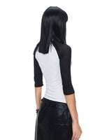 Graphic Contrast Raglan Sleeve T-Shirt