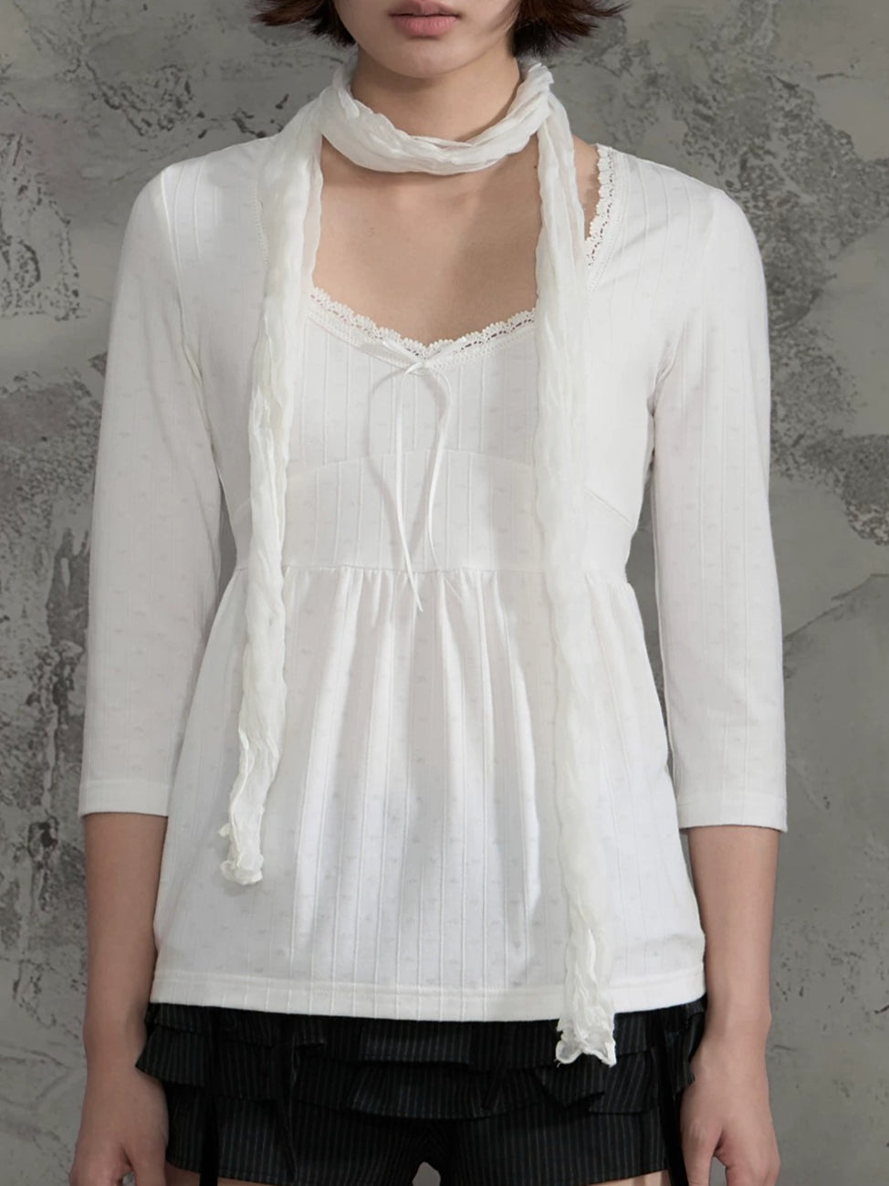 Lace V-Neck Top