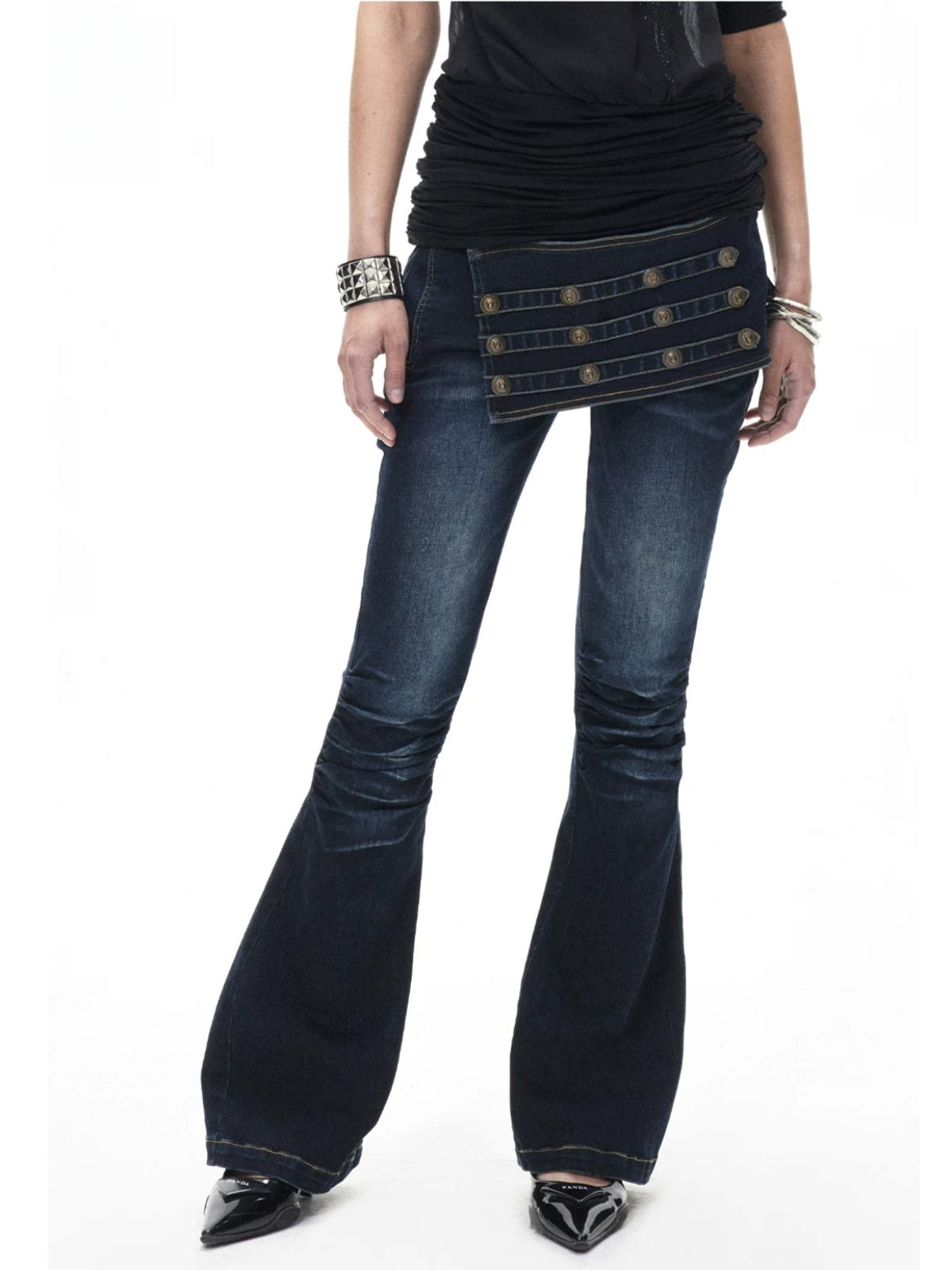 Low Rise Flare Jeans