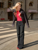 +5CM N2 Smiling Straight Denim Pants