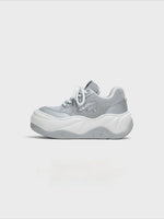 Silver Wave Sneakers