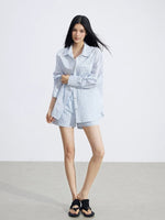 Lace Splice Polo Set