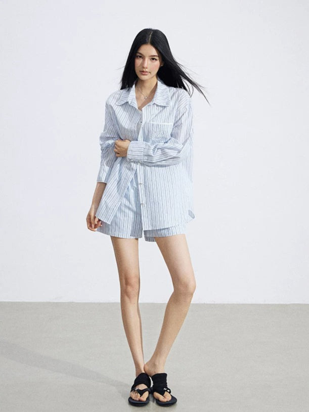 Lace Splice Polo Set
