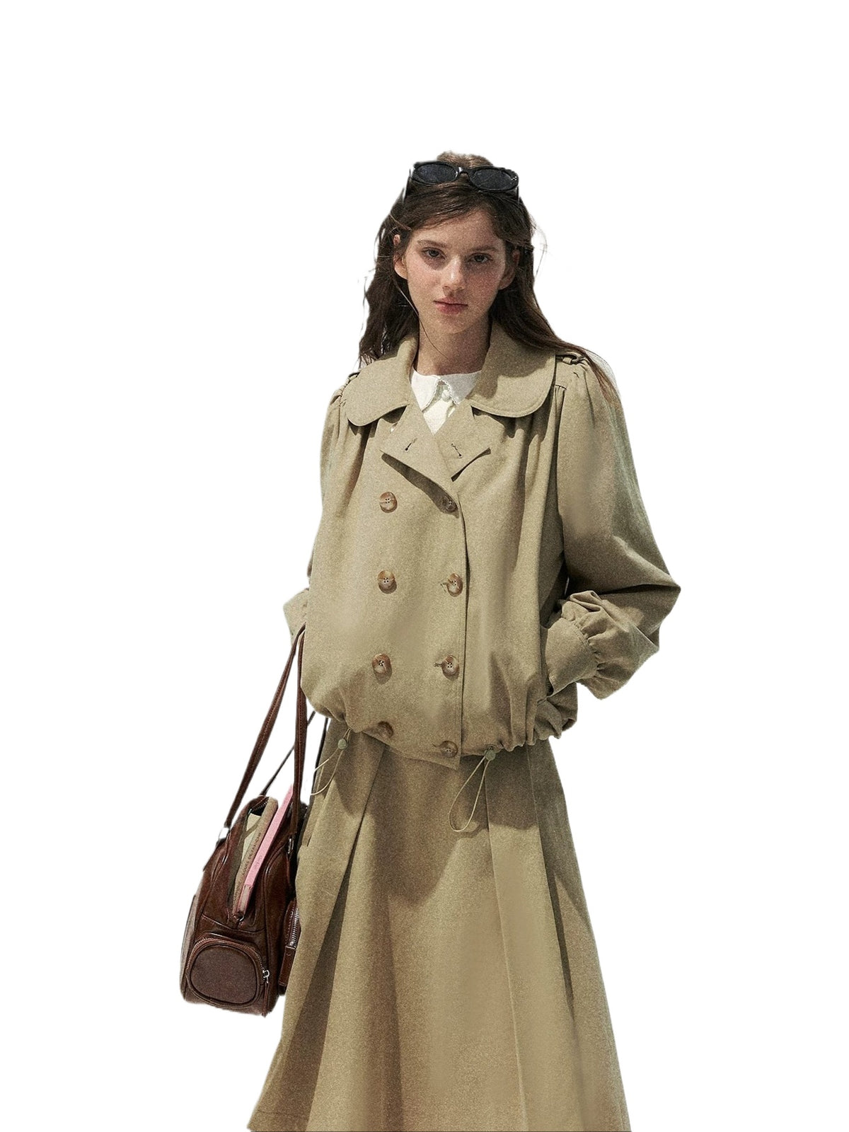Peter Pan Trench Skirt Set