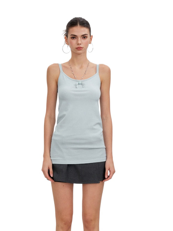 Bow Trim Knit Camisole