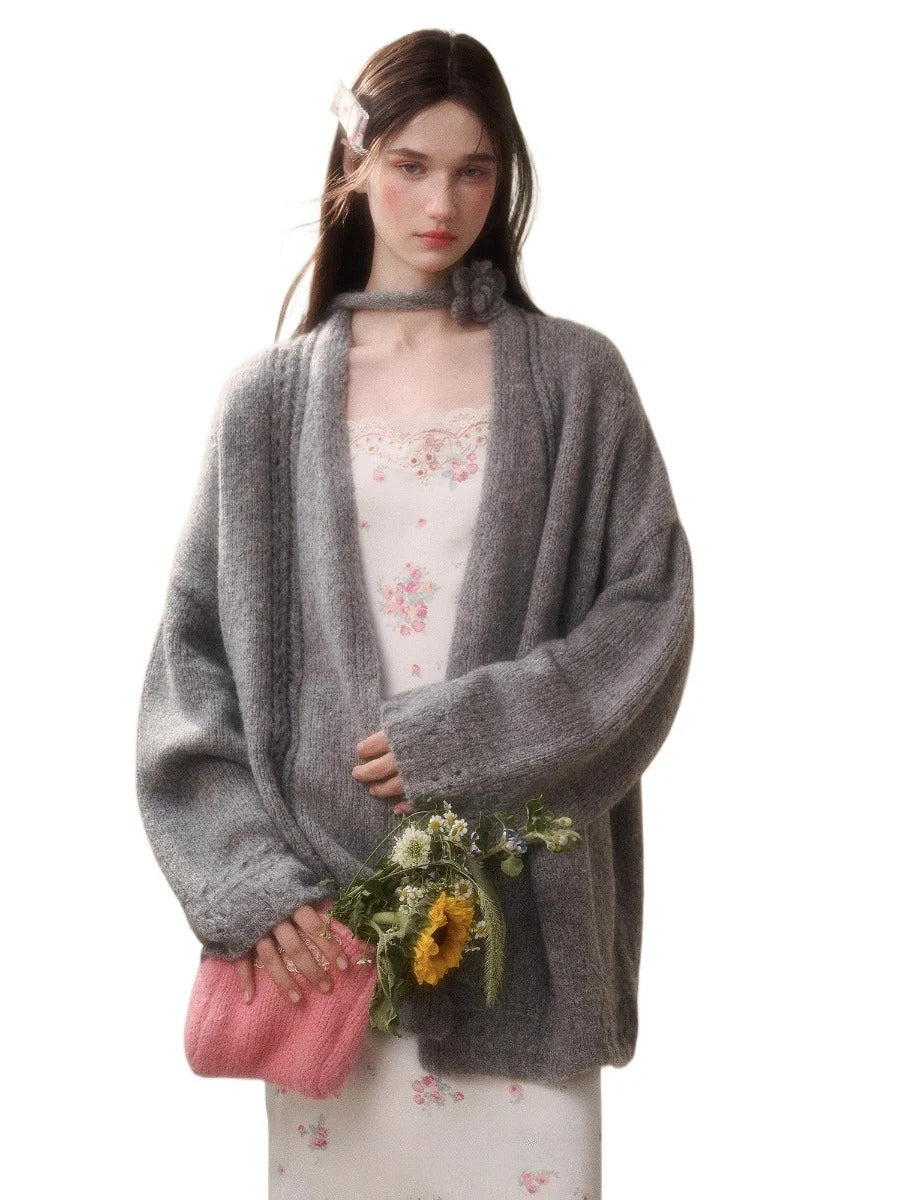 Cosagach Air Mohair Knit Cardigan