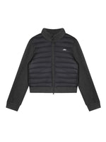 Stand-Collar Quilted Down Jacket Set