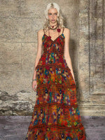 Ruffled Chiffon Slip Dress