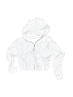 Cat Paw Polka Dot Hooded Cardigan Set
