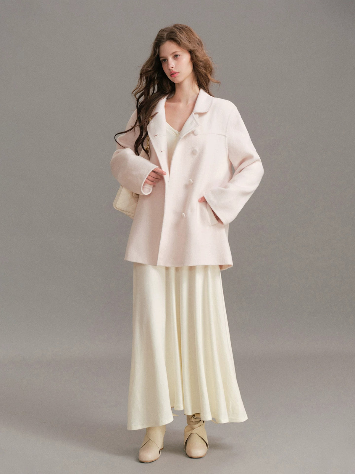 Peter Pan Collar Wool Coat