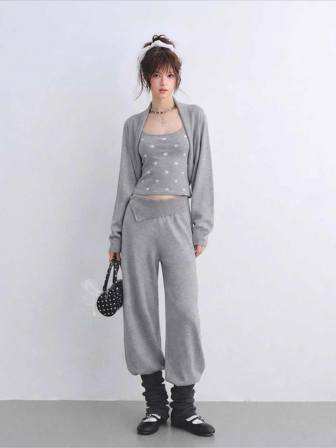 Polka Dot Layered Lounge Set