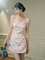 Strappy Floral Print Dress