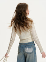 Cross V-Neck Sweater