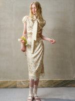 Lazy Shirt Lace Dress Set