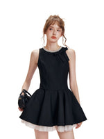 Rhinestone Bow Dress