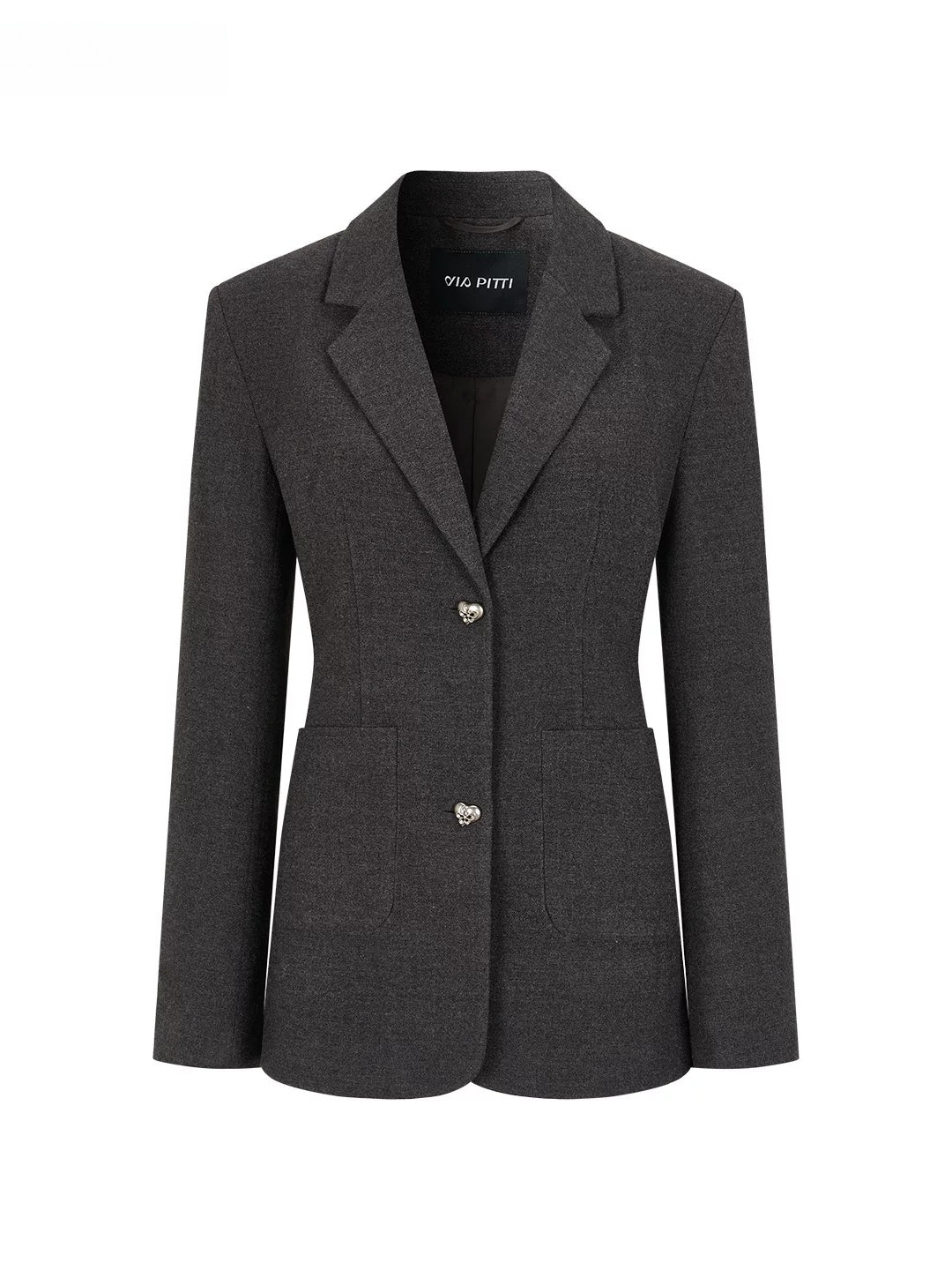 Wool Blend Tailored Blazer