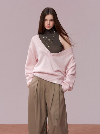 High Neck Sleeveless Knit Top