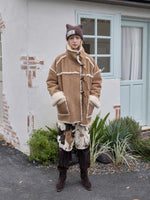Reversible Shearling Toggle Jacket