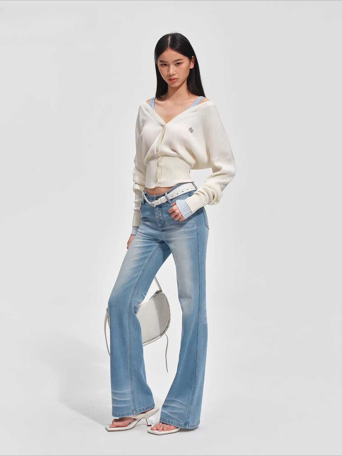 Newport Deconstructed V-Neck Knit Cardigan