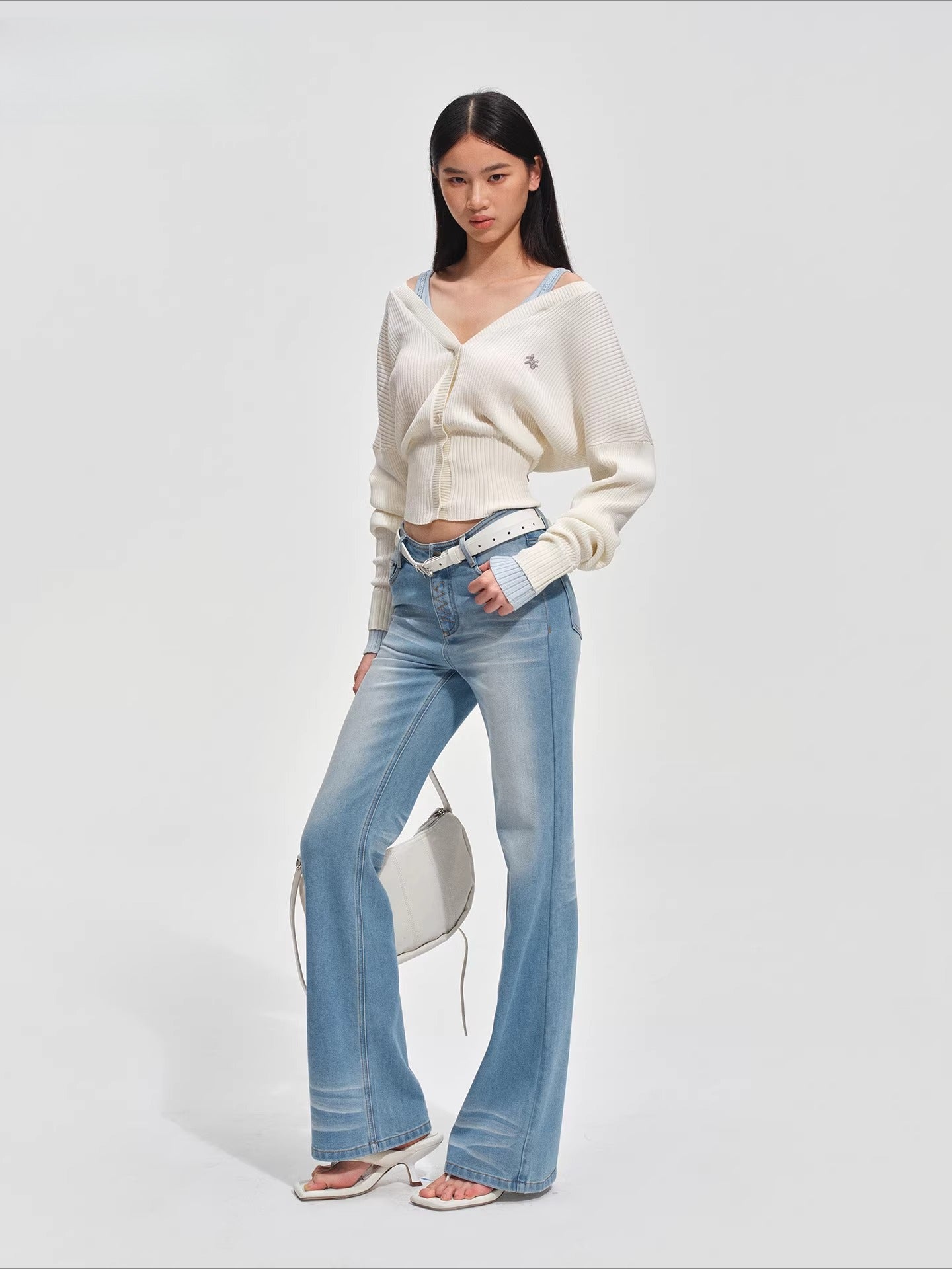 Newport Deconstructed V-Neck Knit Cardigan