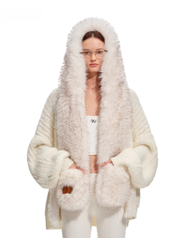 Polar Mohair Knit Cardigan