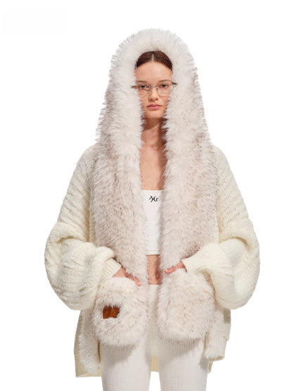 Polar Mohair Knit Cardigan