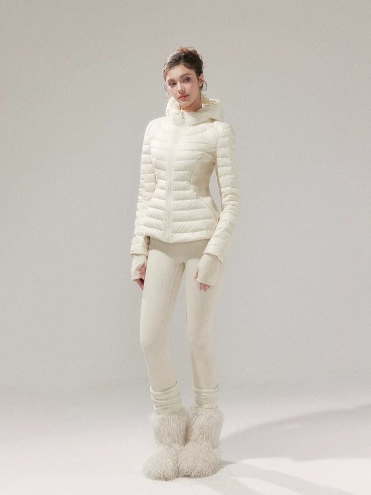 Detachable Hood Down Puffer Jacket