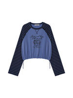 Vintage Contrast Raglan Top