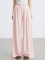 Lace Draped Wide-Leg Pants Set