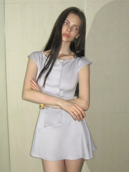 Double Button Dress