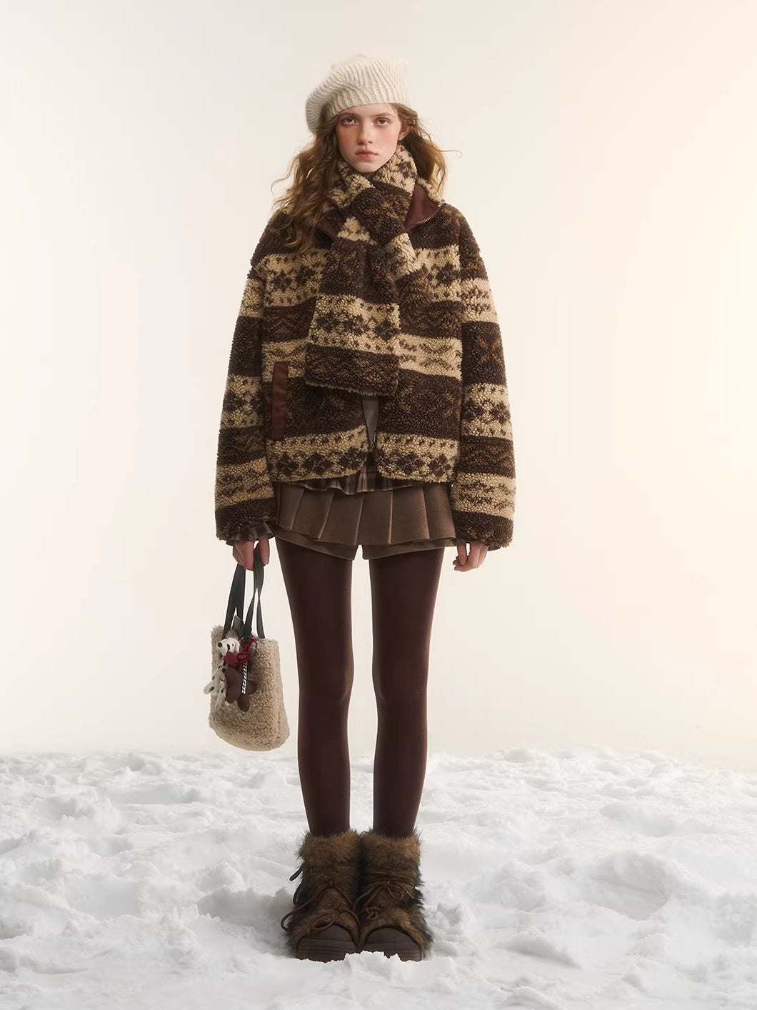 Reversible Fair Isle Fleece Jacket