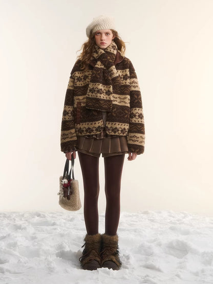 Reversible Fair Isle Fleece Jacket