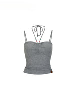 Halter Neck Tank Top & Cardigan Set