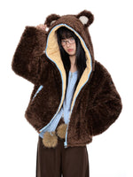 Detachable Hood Sherpa Padded Coat