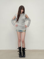 Layered Short Sleeve Pullover Top