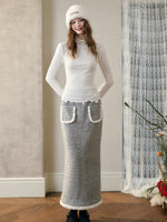 Galaxy Embroidered Wool Tweed Coat & Skirt Set