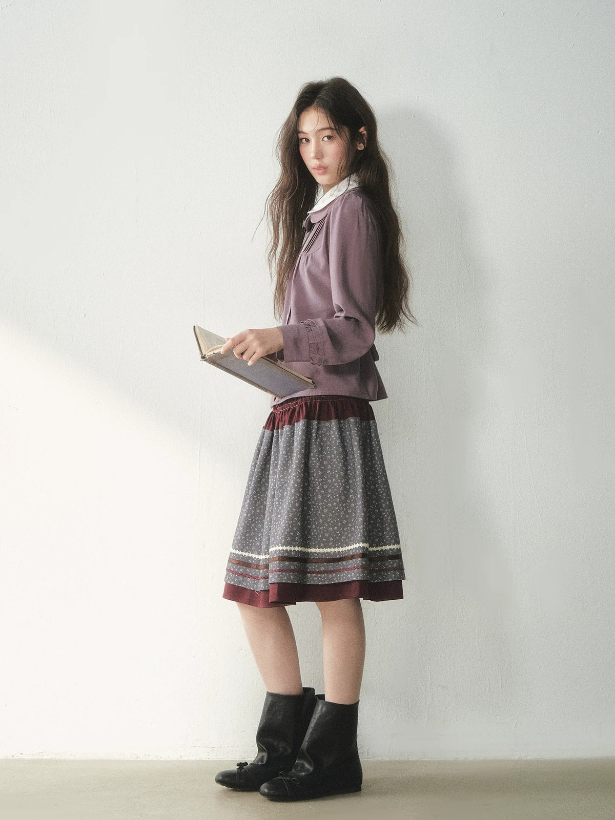 Floral Double Layer Shirt