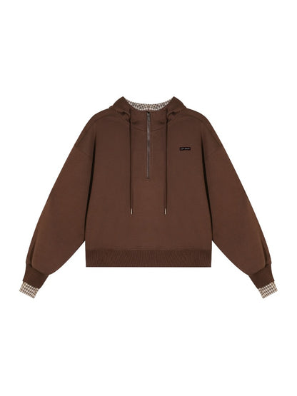 Plaid Hoodie Sweatpants Set