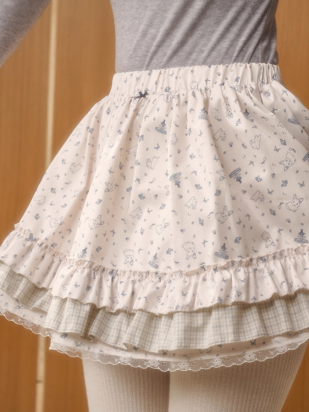 Bunny Fountain Two-Piece Print Set