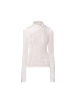 Shimmer Knit Collar Sweater