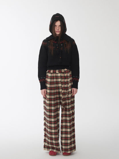 Fair Isle Pony Jacquard Chunky Knit Sweater